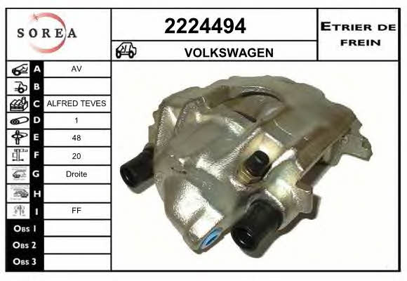 EAI 2224494 Brake caliper 2224494: Buy near me at 2407.PL in Poland at an Affordable price!