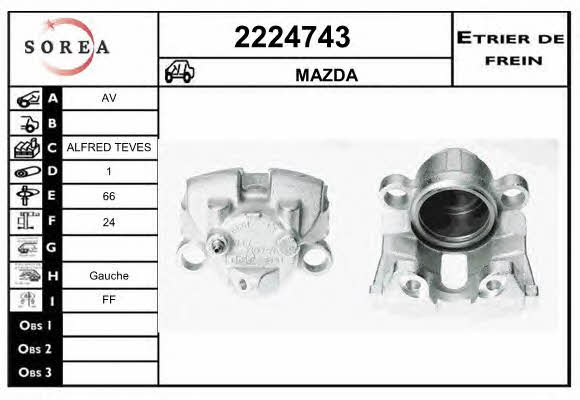 EAI 2224743 Суппорт тормозной 2224743: Отличная цена - Купить в Польше на 2407.PL!