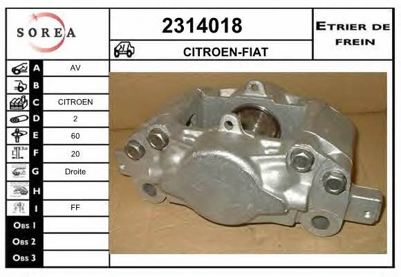 EAI 2314018 Brake caliper 2314018: Buy near me at 2407.PL in Poland at an Affordable price!