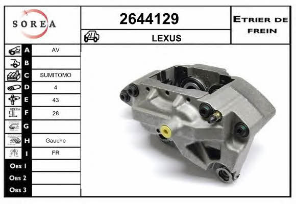 EAI 2644129 Brake caliper front left 2644129: Buy near me in Poland at 2407.PL - Good price!
