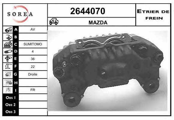 EAI 2644070 Суппорт тормозной 2644070: Купить в Польше - Отличная цена на 2407.PL!