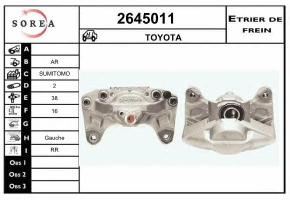 EAI 2645011 Brake caliper rear left 2645011: Buy near me at 2407.PL in Poland at an Affordable price!