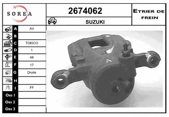 EAI 2674062 Суппорт тормозной 2674062: Отличная цена - Купить в Польше на 2407.PL!