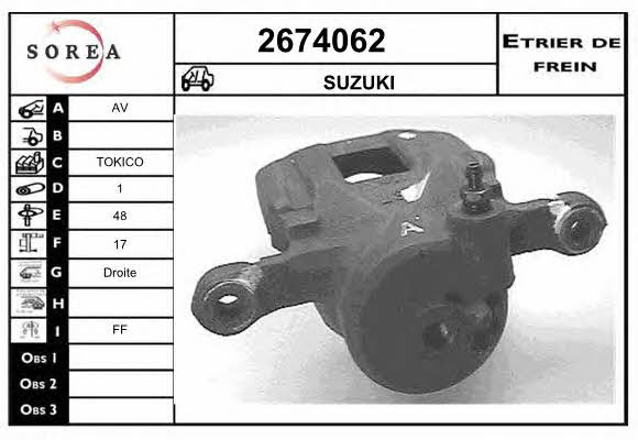 EAI 2674062 Zacisk hamulcowy 2674062: Dobra cena w Polsce na 2407.PL - Kup Teraz!