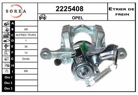 EAI 2225408 Brake caliper rear right 2225408: Buy near me in Poland at 2407.PL - Good price!