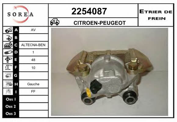 EAI 2254087 Brake caliper front left 2254087: Buy near me in Poland at 2407.PL - Good price!