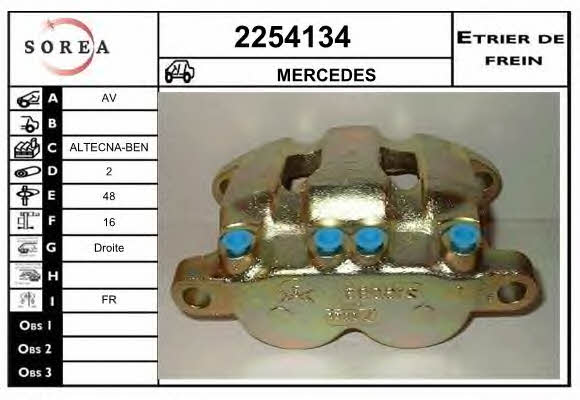 EAI 2254134 Zacisk hamulcowy przedni prawy 2254134: Dobra cena w Polsce na 2407.PL - Kup Teraz!