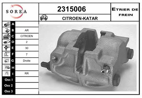 EAI 2315006 Brake caliper 2315006: Buy near me in Poland at 2407.PL - Good price!