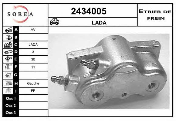EAI 2434005 Brake caliper 2434005: Buy near me at 2407.PL in Poland at an Affordable price!