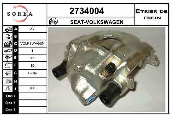 EAI 2734004 Brake caliper front right 2734004: Buy near me in Poland at 2407.PL - Good price!