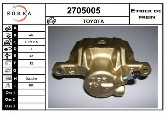 EAI 2705005 Суппорт тормозной 2705005: Отличная цена - Купить в Польше на 2407.PL!