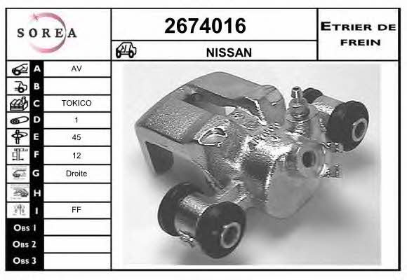 EAI 2674016 Brake caliper 2674016: Buy near me in Poland at 2407.PL - Good price!