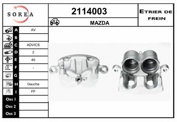 EAI 2114003 Brake caliper 2114003: Buy near me in Poland at 2407.PL - Good price!