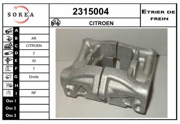 EAI 2315004 Brake caliper rear left 2315004: Buy near me in Poland at 2407.PL - Good price!