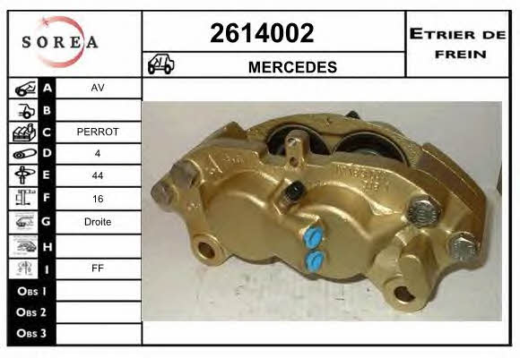 EAI 2614002 Brake caliper front right 2614002: Buy near me in Poland at 2407.PL - Good price!