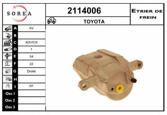 EAI 2114006 Bremssattel 2114006: Kaufen Sie zu einem guten Preis in Polen bei 2407.PL!