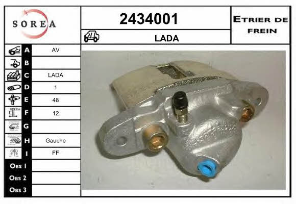 EAI 2434001 Brake caliper 2434001: Buy near me in Poland at 2407.PL - Good price!