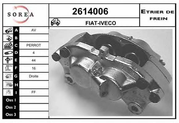 EAI 2614006 Brake caliper 2614006: Buy near me in Poland at 2407.PL - Good price!