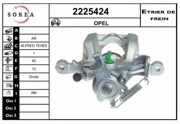 EAI 2225424 Bremssattel hinten rechts 2225424: Kaufen Sie zu einem guten Preis in Polen bei 2407.PL!