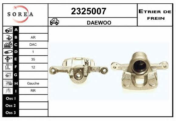 EAI 2325007 Brake caliper rear left 2325007: Buy near me in Poland at 2407.PL - Good price!