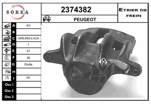 EAI 2374382 Brake caliper front right 2374382: Buy near me in Poland at 2407.PL - Good price!