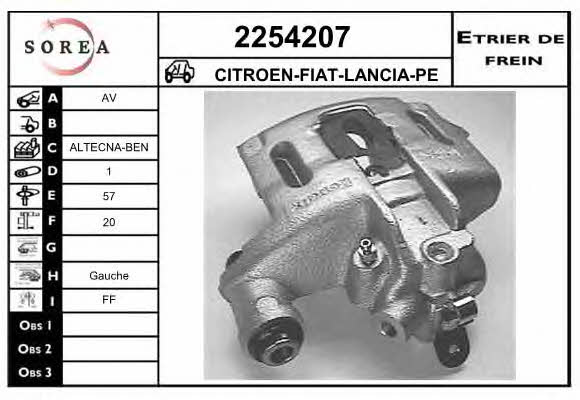 EAI 2254207 Brake caliper 2254207: Buy near me in Poland at 2407.PL - Good price!