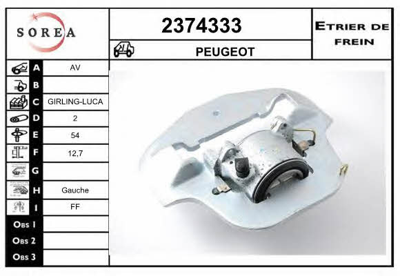 EAI 2374333 Bremssattel 2374333: Kaufen Sie zu einem guten Preis in Polen bei 2407.PL!