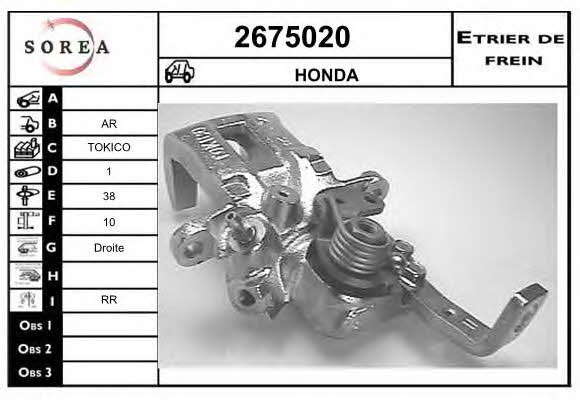 EAI 2675020 Brake caliper 2675020: Buy near me in Poland at 2407.PL - Good price!