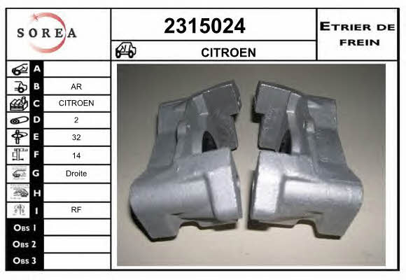 EAI 2315024 Brake caliper rear right 2315024: Buy near me in Poland at 2407.PL - Good price!