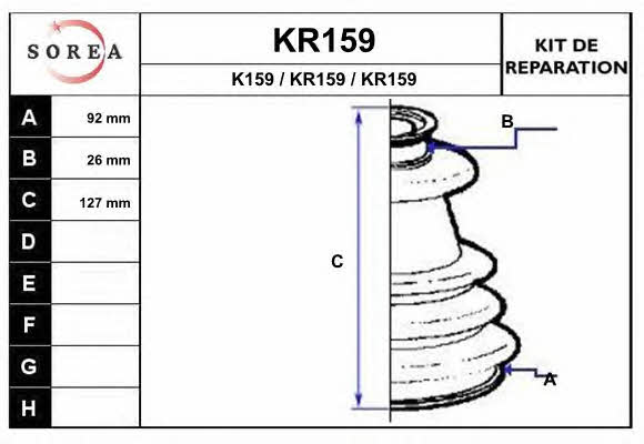 EAI KR159 Пыльник приводного вала, комплект KR159: Отличная цена - Купить в Польше на 2407.PL!