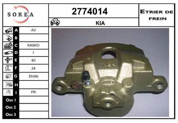 EAI 2774014 Bremssattel vorne rechts 2774014: Kaufen Sie zu einem guten Preis in Polen bei 2407.PL!