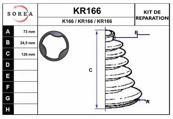 EAI KR166 Пыльник приводного вала, комплект KR166: Отличная цена - Купить в Польше на 2407.PL!