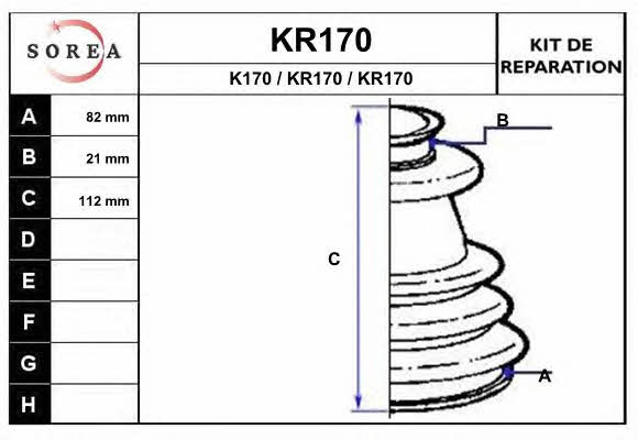 EAI KR170 Пильовик приводного валу, комплект KR170: Купити у Польщі - Добра ціна на 2407.PL!