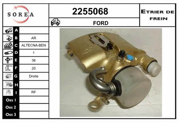 EAI 2255068 Суппорт тормозной задний правый 2255068: Отличная цена - Купить в Польше на 2407.PL!