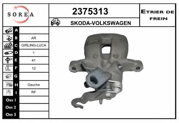 EAI 2375313 Brake caliper rear left 2375313: Buy near me in Poland at 2407.PL - Good price!