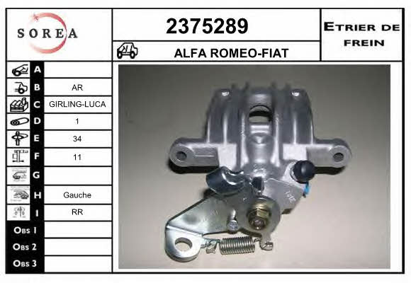 EAI 2375289 Brake caliper 2375289: Buy near me in Poland at 2407.PL - Good price!