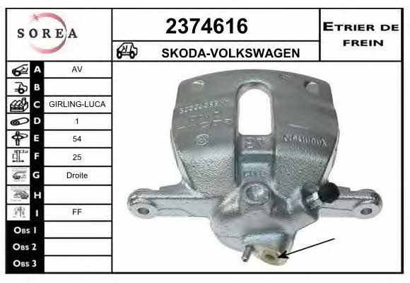 EAI 2374616 Суппорт тормозной 2374616: Отличная цена - Купить в Польше на 2407.PL!