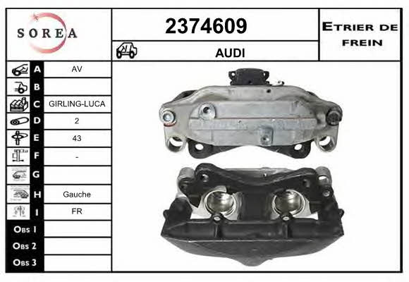 EAI 2374609 Brake caliper front left 2374609: Buy near me in Poland at 2407.PL - Good price!