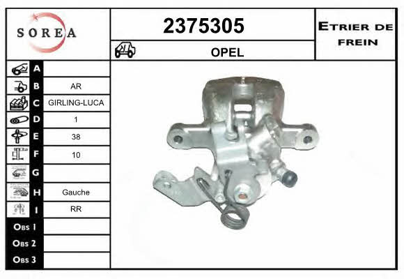 EAI 2375305 Brake caliper rear left 2375305: Buy near me in Poland at 2407.PL - Good price!