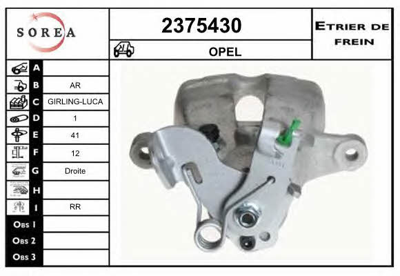 EAI 2375430 Brake caliper rear right 2375430: Buy near me at 2407.PL in Poland at an Affordable price!