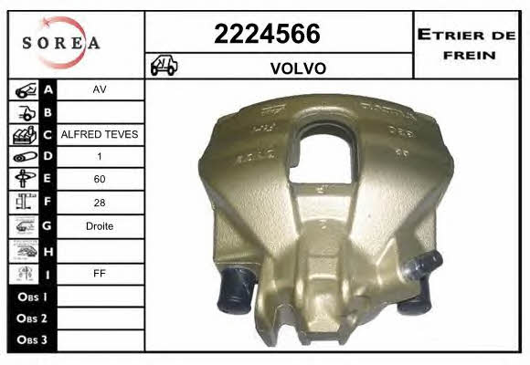 EAI 2224566 Brake caliper front right 2224566: Buy near me in Poland at 2407.PL - Good price!