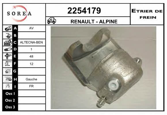 EAI 2254179 Brake caliper 2254179: Buy near me in Poland at 2407.PL - Good price!