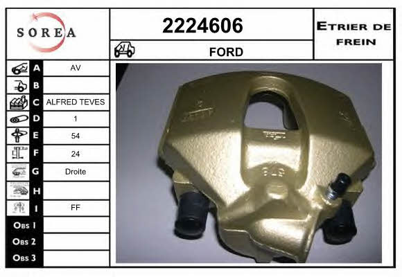 EAI 2224606 Brake caliper front right 2224606: Buy near me in Poland at 2407.PL - Good price!