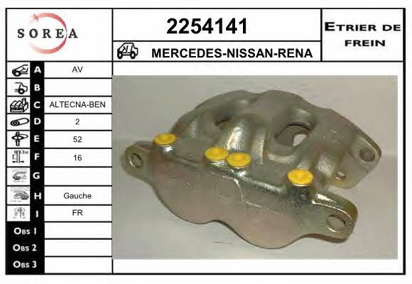 EAI 2254141 Brake caliper front left 2254141: Buy near me in Poland at 2407.PL - Good price!