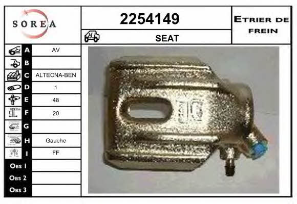 EAI 2254149 Bremssattel vorne links 2254149: Kaufen Sie zu einem guten Preis in Polen bei 2407.PL!