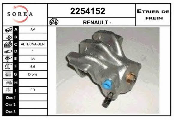 EAI 2254152 Brake caliper front right 2254152: Buy near me in Poland at 2407.PL - Good price!