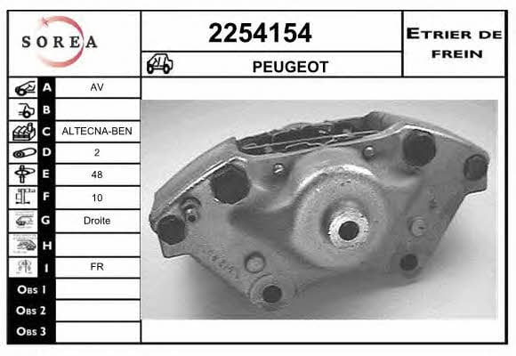 EAI 2254154 Brake caliper 2254154: Buy near me in Poland at 2407.PL - Good price!
