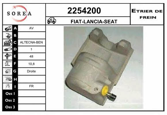 EAI 2254200 Brake caliper 2254200: Buy near me in Poland at 2407.PL - Good price!