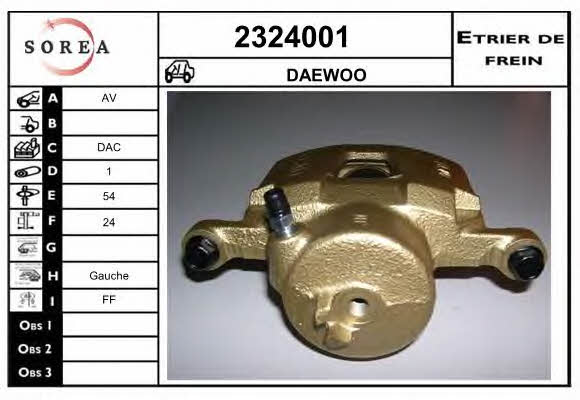 EAI 2324001 Brake caliper front left 2324001: Buy near me in Poland at 2407.PL - Good price!