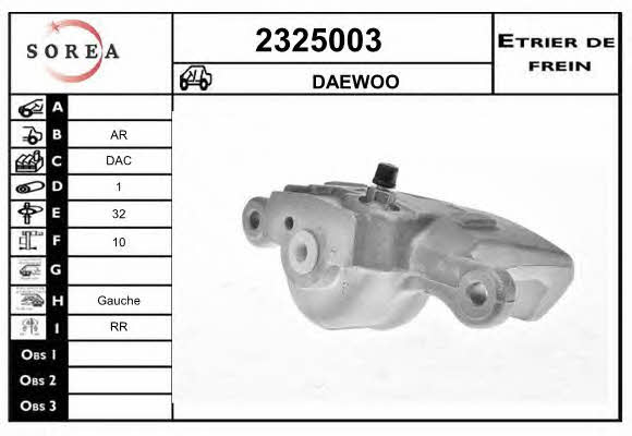 EAI 2325003 Brake caliper rear left 2325003: Buy near me at 2407.PL in Poland at an Affordable price!